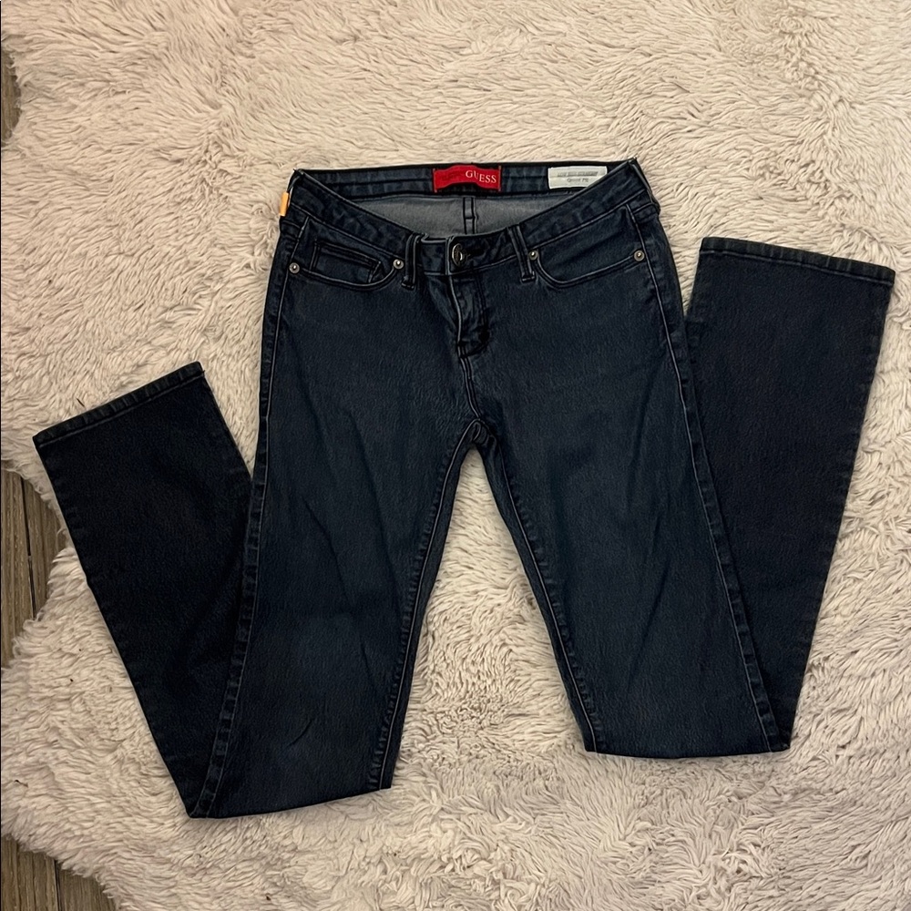 Guess Women's Dark Blue Straight Leg Jeans